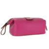 D. R. Harris Leather Wash Bag Pink