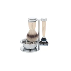 D. R. Harris Synthetic 4-Piece Shaving Set with Fusion Razor