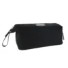 D. R. Harris Canvas and Leather Wash Bag - Black