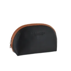 D. R. Harris Large Oval Wash Bag Black & Black