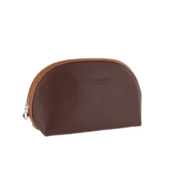 D. R. Harris Large Oval Wash Bag Brown & Tan