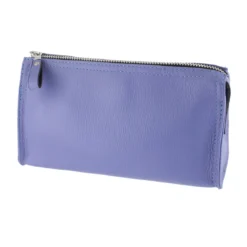 D. R. Harris Small Purple Leather Wash Bag