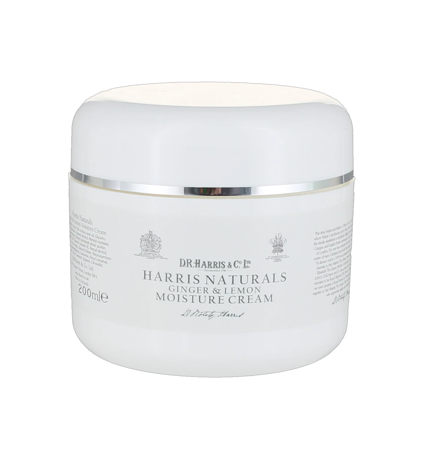 D. R. Harris 200ml Naturals Ginger And Lemon Moisture Cream 1 D. R. Harris 200ml Naturals Ginger And Lemon Moisture Cream