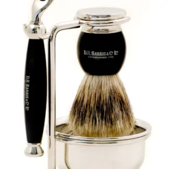D. R. Harris Ebony 4-piece Shaving Set