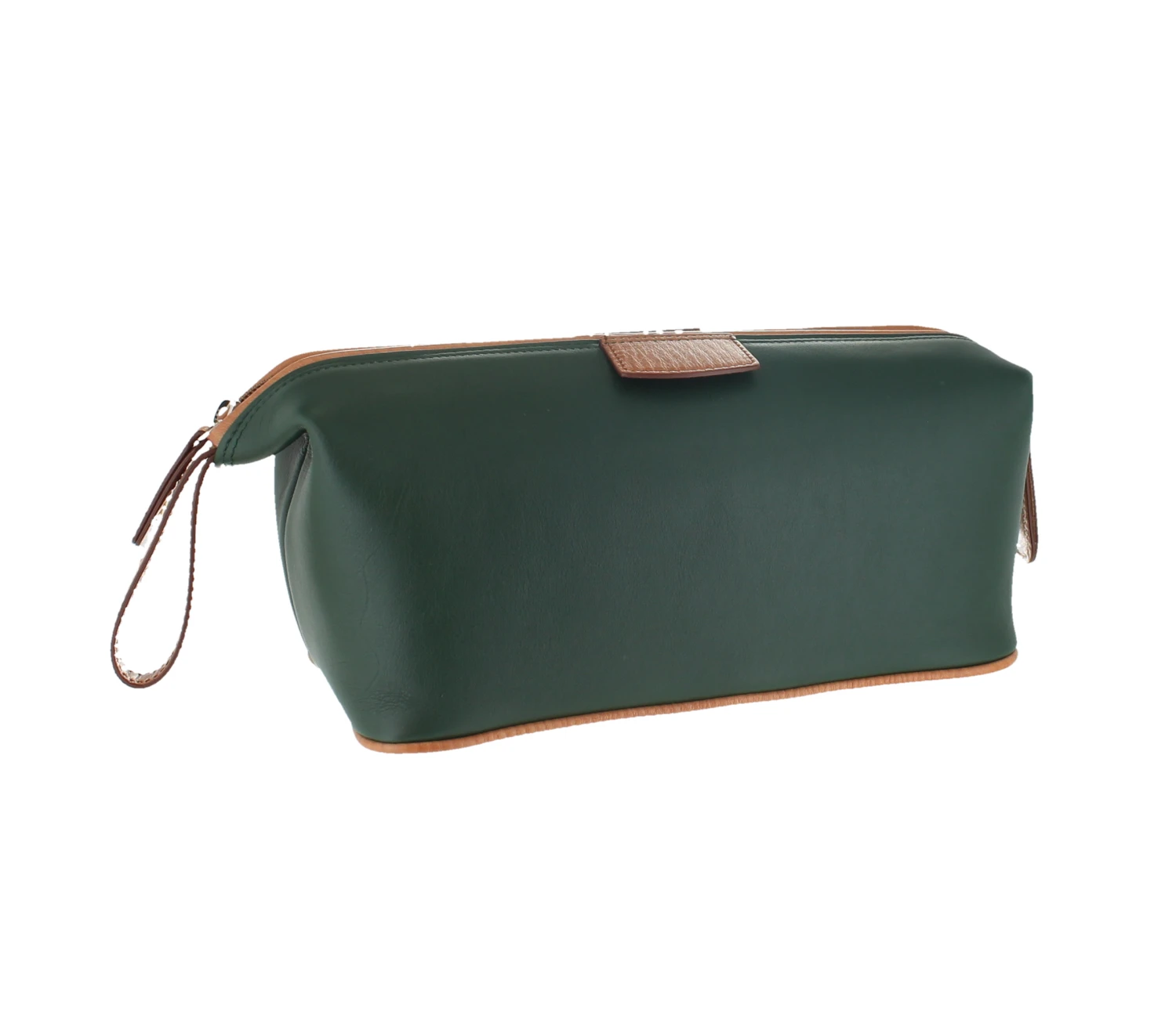 D. R. Harris Leather Wash Bag- Green 1 D. R. Harris Leather Wash Bag- Green