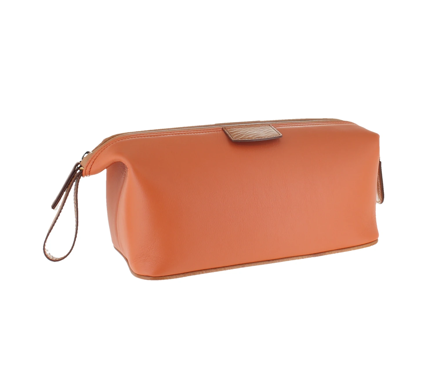D. R. Harris Orange Leather Wash Bag 1 D. R. Harris Orange Leather Wash Bag