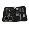 D. R. Harris 5 Piece Black Zip Up Manicure Set