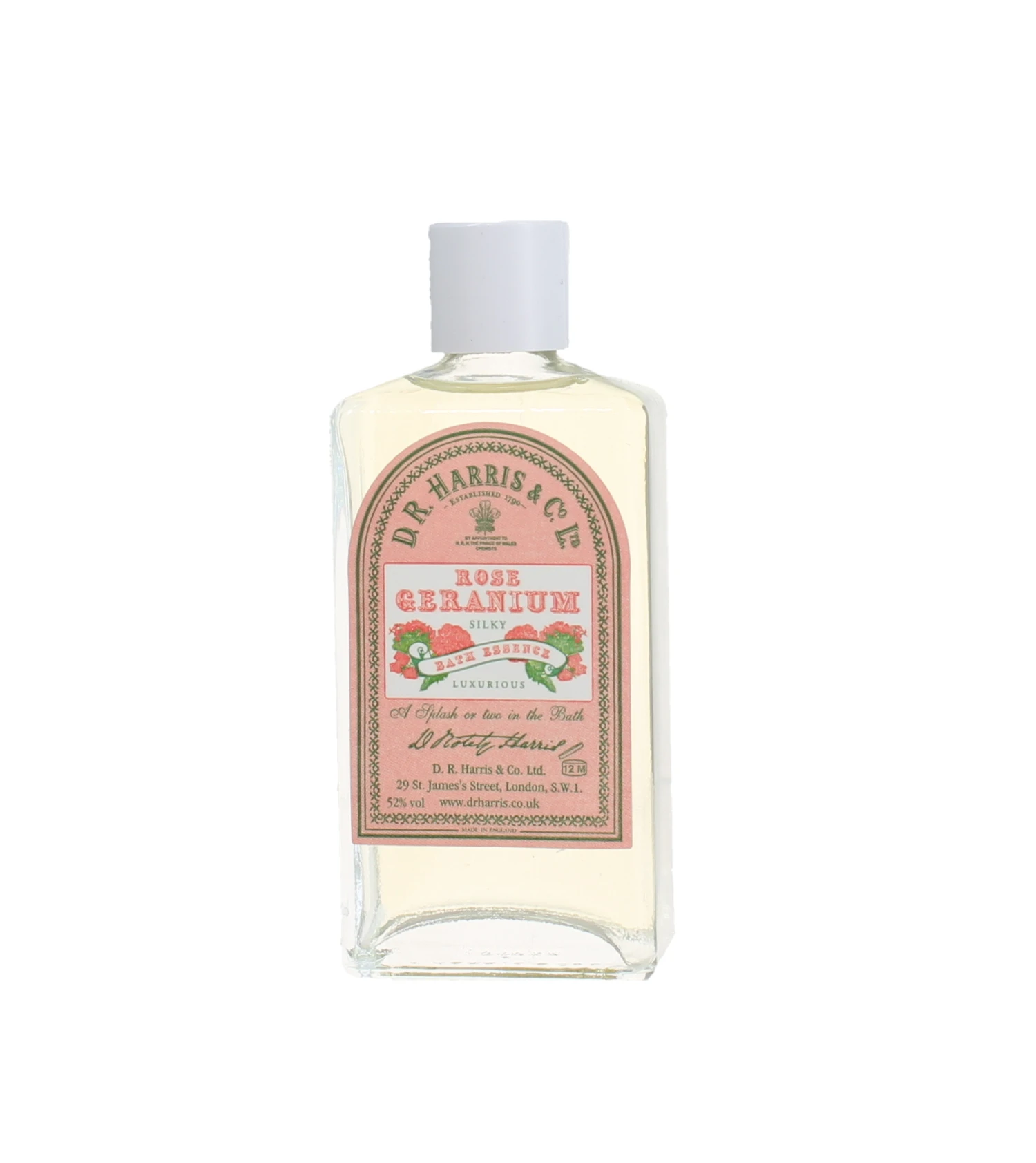 D. R. Harris 100ml Rose Geranium Bath Essence 1 D. R. Harris 100ml Rose Geranium Bath Essence