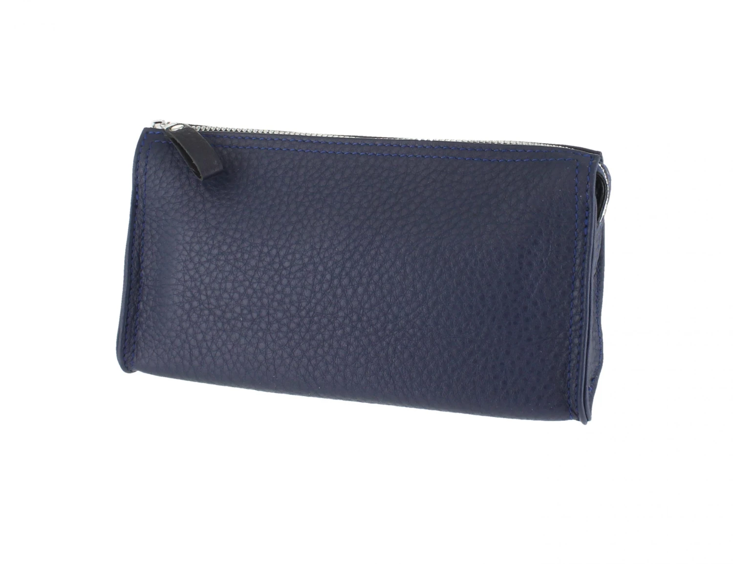D. R. Harris Small Dark Blue Leather Wash Bag 1 D. R. Harris Small Dark Blue Leather Wash Bag