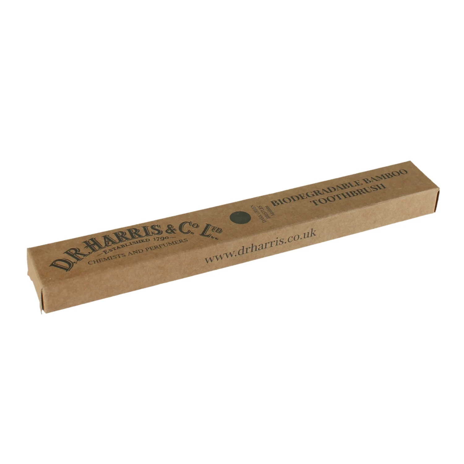D. R. Harris Dark Green Biodegradable Bamboo Toothbrush 2 D. R. Harris Dark Green Biodegradable Bamboo Toothbrush