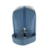 D. R. Harris Small Leather Wash Bag - Mid Blue