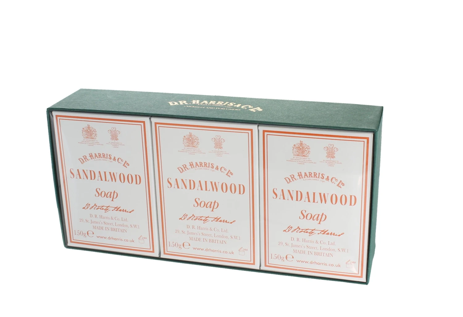 D. R. Harris 3 Pack Sandalwood Bath Soap 1 D. R. Harris 3 Pack Sandalwood Bath Soap