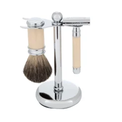 D. R. Harris 3-Piece Shaving Set with Safety Razor - Ivory
